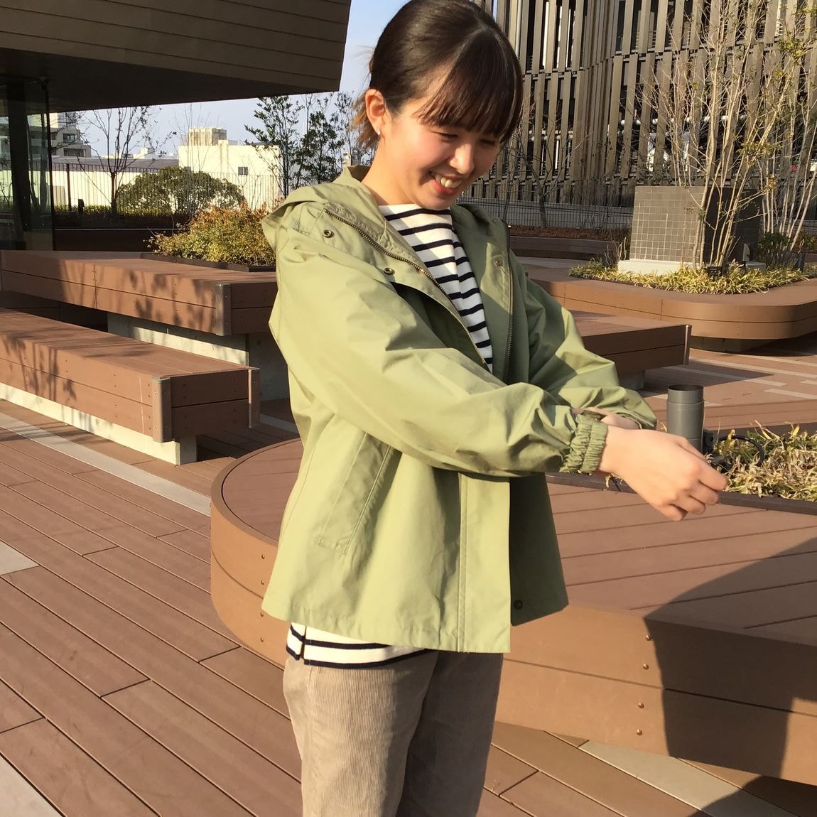 PRALIVA】スタッフの着こなし この季節にピッタリ撥水フードジャケット